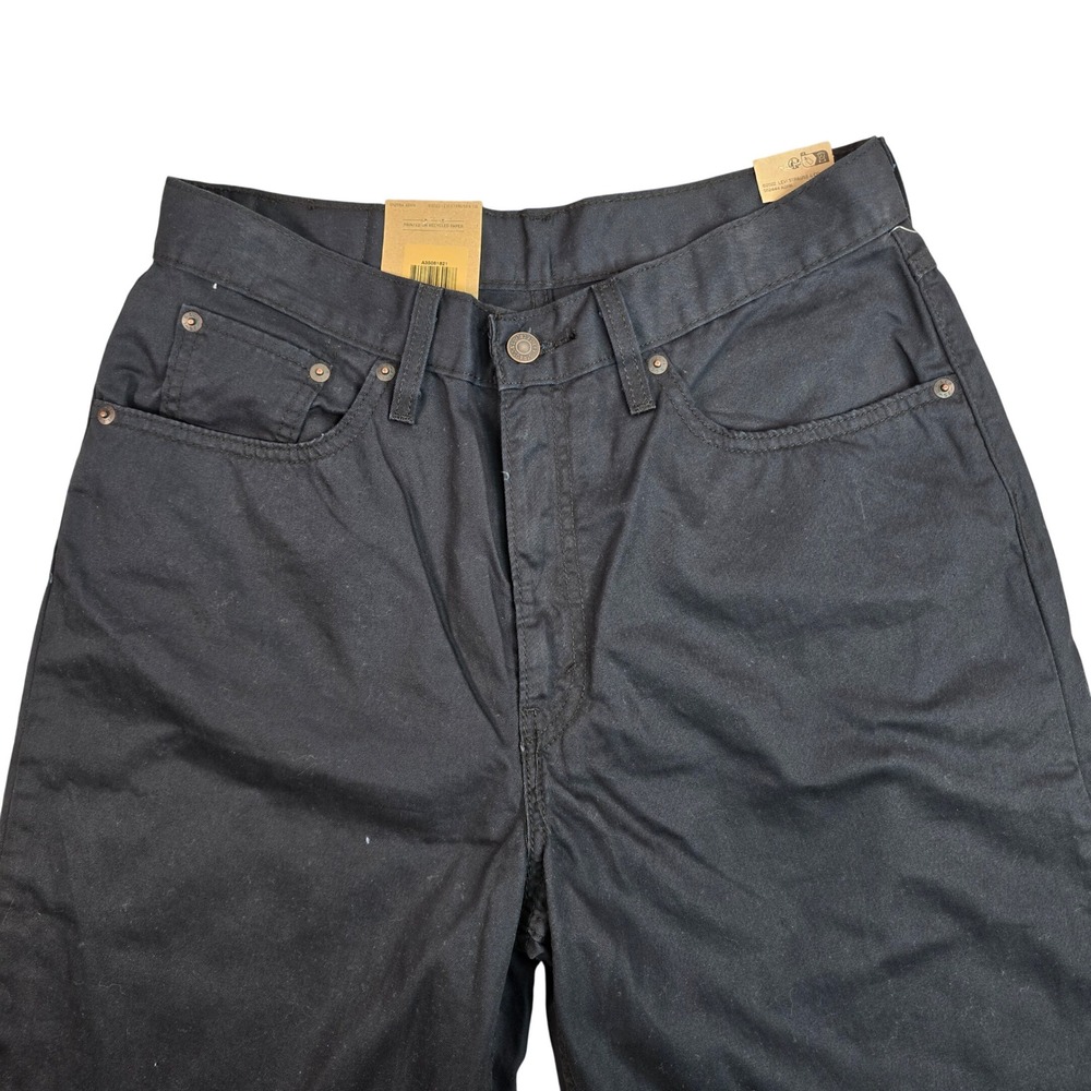 Levis High Waisted Mom Jeans Black Tapered Leg 30x30 A35061821